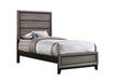 Watson Twin Panel Bed Grey Oak - Furniture Stars (Chicago, IL)
