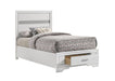 Miranda Twin Storage Bed White - Furniture Stars (Chicago, IL)