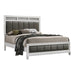 Barzini Eastern King Upholstered Panel Bed White - Furniture Stars (Chicago, IL)