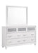 Barzini Rectangle Dresser Mirror White - Furniture Stars (Chicago, IL)