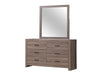 Brantford Rectangle Dresser Mirror Barrel Oak - Furniture Stars (Chicago, IL)