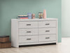 Brantford 6-drawer Dresser Coastal White - Furniture Stars (Chicago, IL)