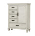 Franco 5-drawer Door Chest Antique White - Furniture Stars (Chicago, IL)