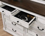 Hillcrest 9-drawer Dresser Dark Rum and White - Furniture Stars (Chicago, IL)