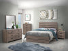 Brantford Eastern King Panel Bed Barrel Oak - Furniture Stars (Chicago, IL)