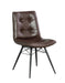 Aiken Upholstered Tufted Side Chairs Brown (Set of 4) - Furniture Stars (Chicago, IL)