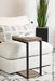 Beck C-Shape Snack Table Black and Antique Nutmeg - Furniture Stars (Chicago, IL)