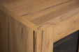Bristol Metal Mesh Door Accent Cabinet Golden Oak - Furniture Stars (Chicago, IL)