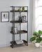 Ember 4-shelf Bookcase Dark Oak and Sandy Black - Furniture Stars (Chicago, IL)