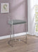 Thermosolis Acrylic Back Bar Stools Grey and Chrome (Set of 2) - Furniture Stars (Chicago, IL)