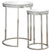 Addison 2-piece Round Nesting Table Silver - Furniture Stars (Chicago, IL)