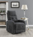 Howie Tufted Upholstered Power Lift Recliner Charcoal - Furniture Stars (Chicago, IL)