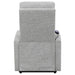 Howie Tufted Upholstered Power Lift Recliner Grey - Furniture Stars (Chicago, IL)