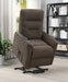 Henrietta Power Lift Recliner with Storage Pocket Brown - Furniture Stars (Chicago, IL)