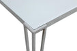Pauline Rectangular Dining Table with Metal Leg White and Chrome - Furniture Stars (Chicago, IL)