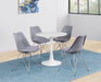 Arkell 30-inch Round Pedestal Dining Table White - Furniture Stars (Chicago, IL)