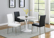 Arkell 40-inch Round Pedestal Dining Table White - Furniture Stars (Chicago, IL)