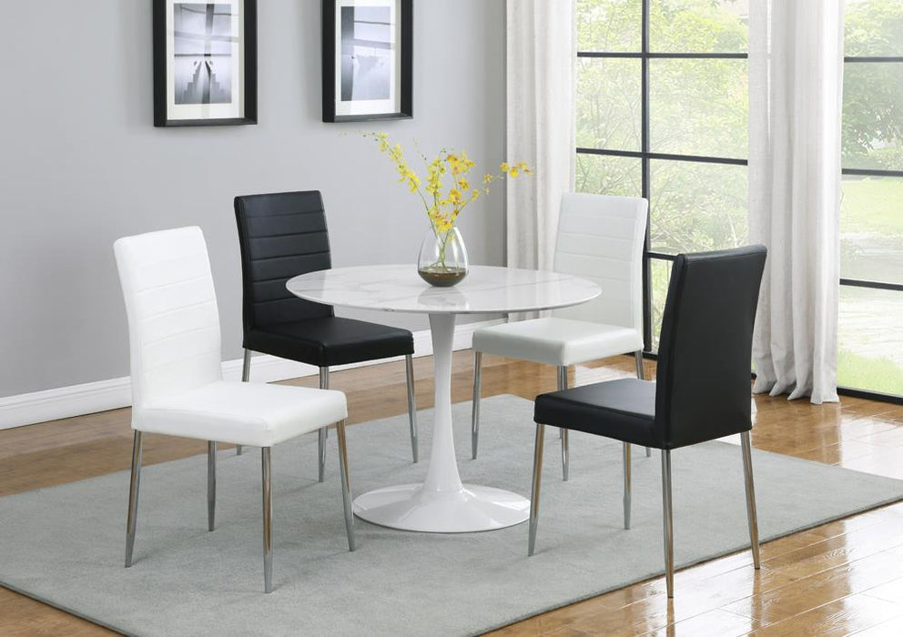 Maston Upholstered Dining Chairs Black (Set of 4) - Furniture Stars (Chicago, IL)