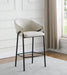 Chadwick Sloped Arm Bar Stools Beige and Glossy Black (Set of 2) - Furniture Stars (Chicago, IL)