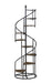 Roseglen 8-shelf Staircase Bookcase Rustic Brown and Black - Furniture Stars (Chicago, IL)