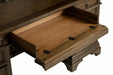 Hartshill Credenza with Power Outlet Burnished Oak - Furniture Stars (Chicago, IL)