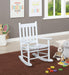 Annie Slat Back Youth Rocking Chair White - Furniture Stars (Chicago, IL)