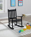 Annie Slat Back Youth Rocking Chair Black - Furniture Stars (Chicago, IL)