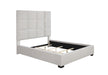 Panes Queen Tufted Upholstered Panel Bed Beige - Furniture Stars (Chicago, IL)