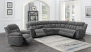 Bahrain 6-piece Upholstered Power Sectional Charcoal - Furniture Stars (Chicago, IL)