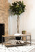 Gerbera Accent Bench with Slat Shelf Natural and Gunmetal - Furniture Stars (Chicago, IL)