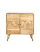 Alyssum Checkered Pattern 2-door Accent Cabinet Natural - Furniture Stars (Chicago, IL)