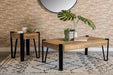 Winston Wooden Square Top End Table Natural and Matte Black - Furniture Stars (Chicago, IL)