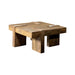 Samira Wooden Square Coffee Table Natural Sheesham - Furniture Stars (Chicago, IL)