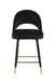 Lindsey Arched Back Upholstered Counter Height Stools Black (Set of 2) - Furniture Stars (Chicago, IL)