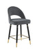 Lindsey Arched Back Upholstered Counter Height Stools Grey (Set of 2) - Furniture Stars (Chicago, IL)