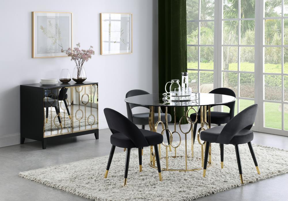 Lindsey Arched Back Upholstered Side Chairs Grey (Set of 2) - Furniture Stars (Chicago, IL)