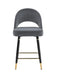Lindsey Arched Back Upholstered Counter Height Stools Grey (Set of 2) - Furniture Stars (Chicago, IL)