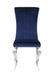 Betty Upholstered Side Chairs Ink Blue and Chrome (Set of 4) - Furniture Stars (Chicago, IL)
