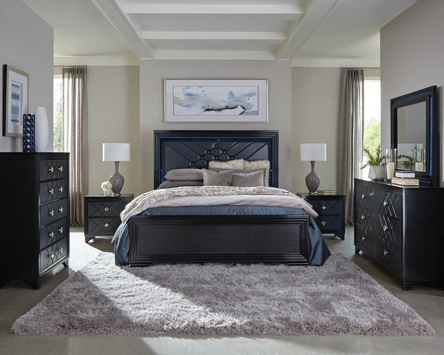 Penelope 5-drawer Chest Black - Furniture Stars (Chicago, IL)