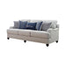 Glenn Recessed Arms Sofa Light Grey - Furniture Stars (Chicago, IL)