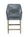 Nakia Woven Rope Back Counter Height Stools (Set of 2) - Furniture Stars (Chicago, IL)