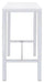 Natividad 5-piece Bar Set White High Gloss and Chrome - Furniture Stars (Chicago, IL)