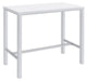 Natividad 5-piece Bar Set White High Gloss and Chrome - Furniture Stars (Chicago, IL)