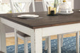 Fortress 7-piece Dining Set Chestnut and Vintage White - Furniture Stars (Chicago, IL)
