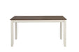 Fortress 7-piece Dining Set Chestnut and Vintage White - Furniture Stars (Chicago, IL)