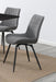 Diggs Upholstered Tufted Swivel Dining Chairs Grey and Gunmetal (Set of 2) - Furniture Stars (Chicago, IL)