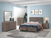 Brantford Eastern King Panel Bed Barrel Oak - Furniture Stars (Chicago, IL)