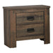 Frederick 2-drawer Nightstand Weathered Oak - Furniture Stars (Chicago, IL)