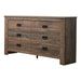 Frederick 6-drawer Dresser Weathered Oak - Furniture Stars (Chicago, IL)