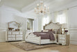 Antonella Dresser Mirror with Nailhead Trim Camel - Furniture Stars (Chicago, IL)